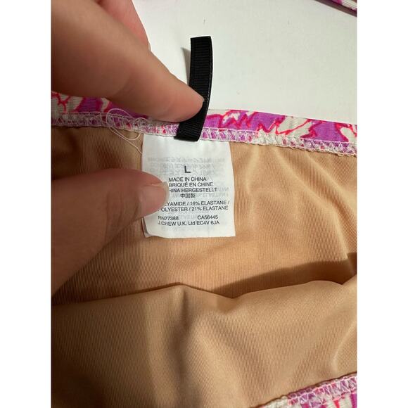 J.crew Natural Ruffle Wrap Bikini In Sz Blockprints Floral S/L - Picture 5 of 7